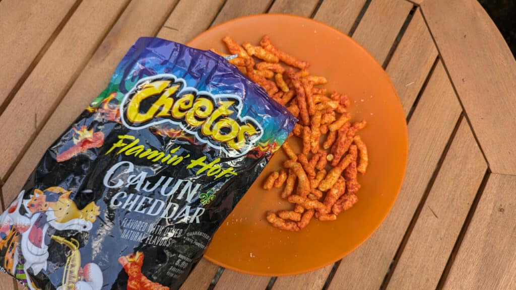 Flamin Hot Cajun Cheddar Cheetos Review